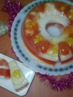Foto resep Puding lapis pepaya susu