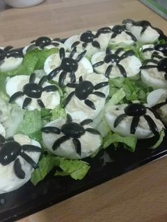 Una foto de Huevos araña para Halloween