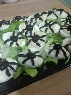 Una foto de Huevos araña para Halloween