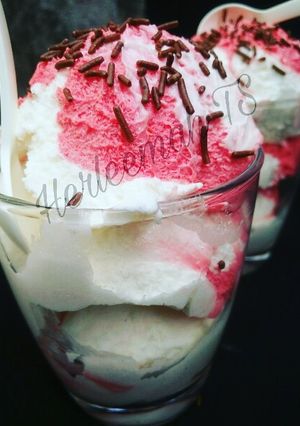 A picture of Home made ice cream.