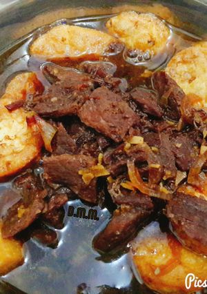 Foto resep Beef teriyaki + tofu (balita)