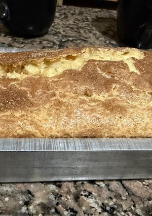 Una foto de Budin de manzanas y canela