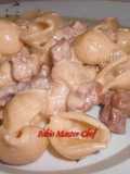Conchiglie Rigate con Pancetta Affumicata al Vino Nero e Panna