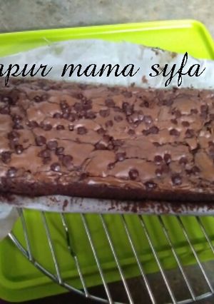 Foto resep Brownies coklat moist tanpa Bp,, & soda kue