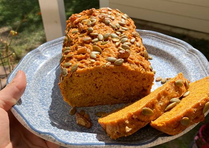 Easiest Way to Make Real Vegan Pumpkin Bread for Diet Food