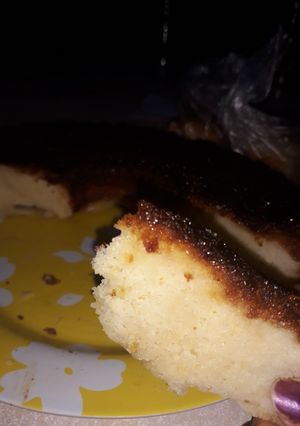 Una foto de Budín-torta de manzana