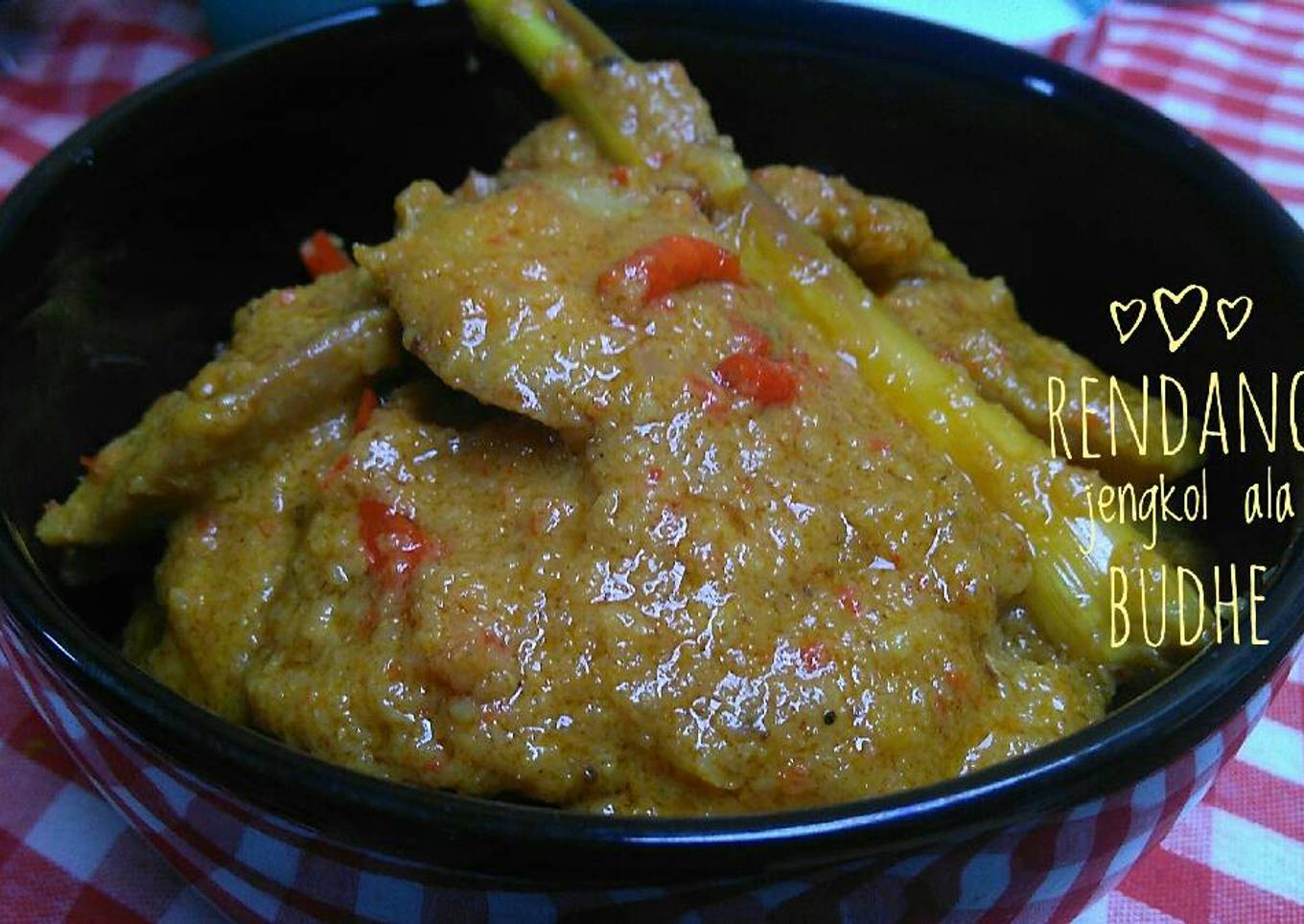 Rendang jengkol demi cinta