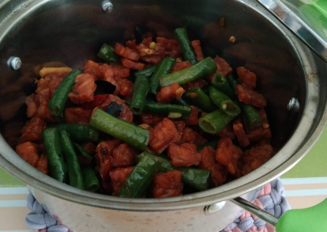 Tumis Tempe Kacang Panjang