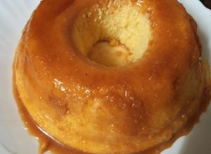 Una foto de Flan de polenta