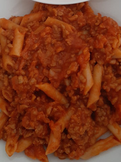 Una foto de Macarrones con carne picada