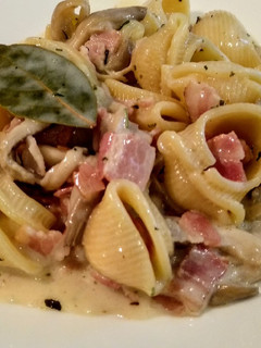 Una foto de Pasta a la crema