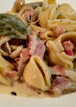 Una foto de Pasta a la crema