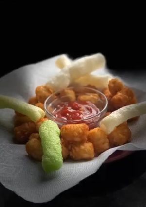 A picture of Potato cheese nuggets.