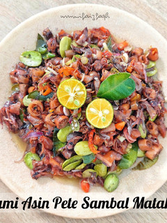 Foto resep Cumi Asin Pete Sambal Matah