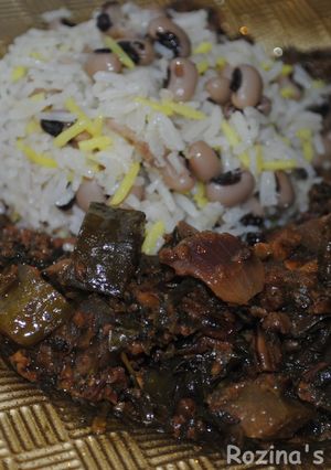 A picture of Persian cucumber stew.