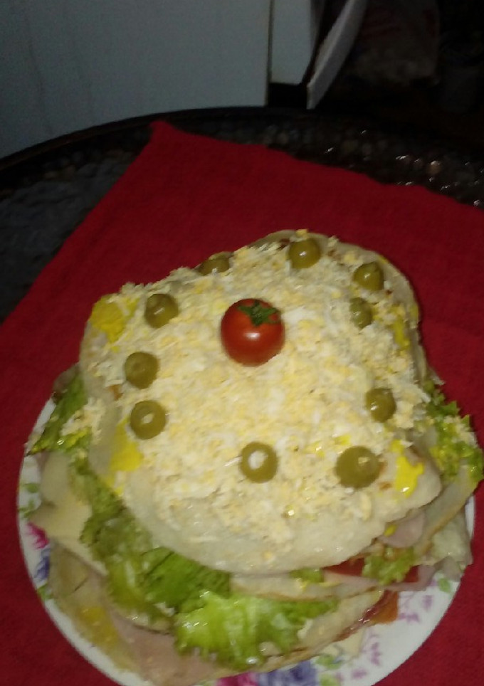 Una foto de Torre de panqueques
