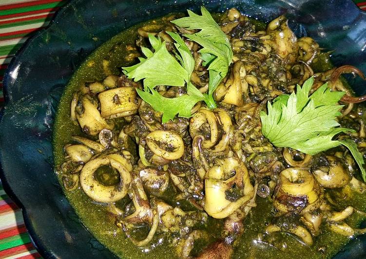 Langkah meracik Cumi Bumbu Hitam, Sempurna