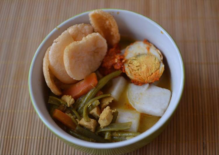 Lontong sayur paling mudah no mecin