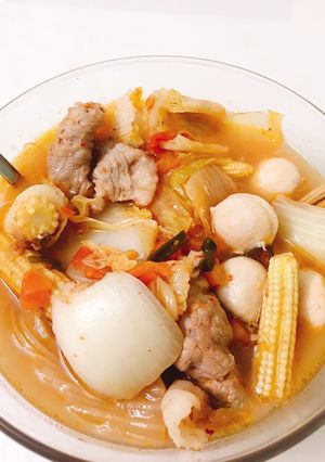 Hình của món Lẩu kim chi cực dễ làm.