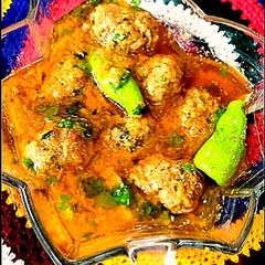 A picture of Mutton kofta salan.