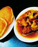 Gobhi sabji with poori