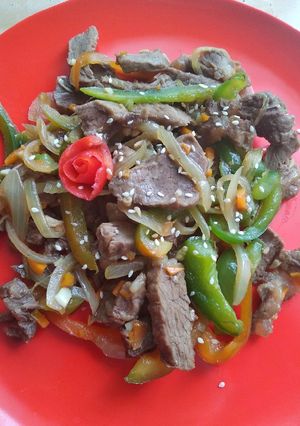 Foto resep Tumis Sapi & Paprika