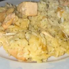 A picture of Quick & Easy Slow Cooker Chicken & Rice.