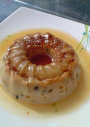 A picture of Eggless Caramel Custard.