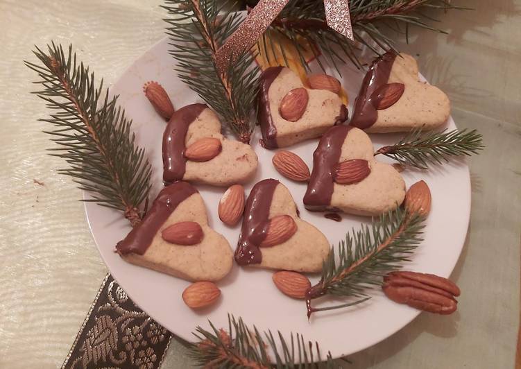 Mandulás - mèzeskalàcs ízű csokis szívek🍫♥️🎄