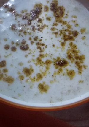 A picture of Cucumber raitya.