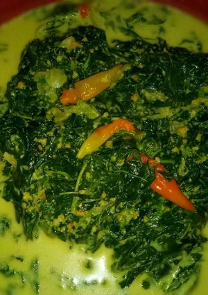 Foto resep Daun Singkong kuah Santan