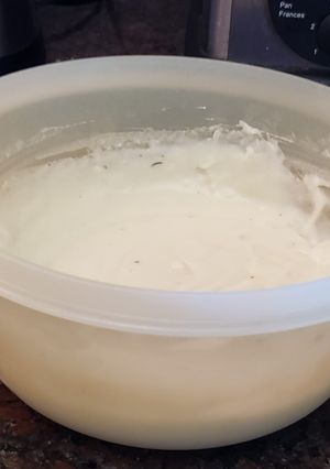 Una foto de Salsa blanca en microondas