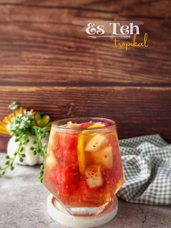 Foto resep Es Teh Tropikal