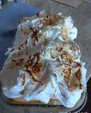 Crema pastelera con vainillas y merengue