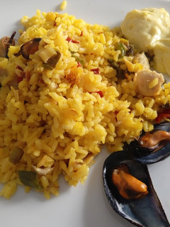 Una foto de Arrosejat de mejillones