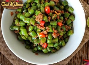 Foto resep Oseng buncis daging cacah