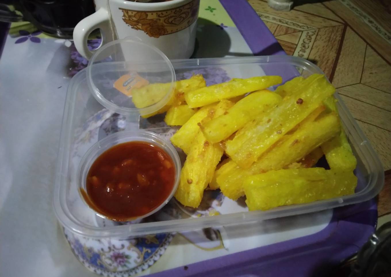 Singkong goreng bumbu kuning