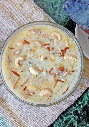 A picture of Sabudana Kheer.
