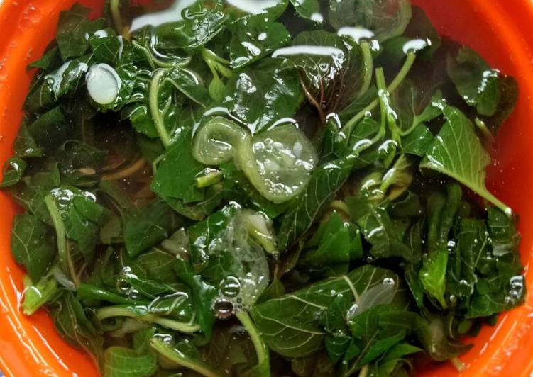 Sayur bayam merah + oyong