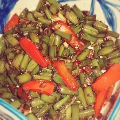 A picture of Chinese Beans-Garlic Stir Fry.