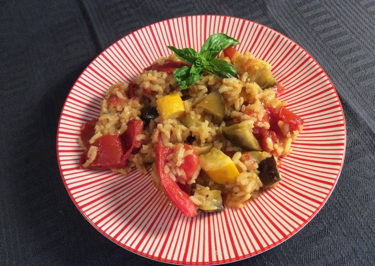 Recette de Super rapide Fait maison Riz aux légumes au curry