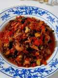 Sambal bawang cumi asin dan keong
