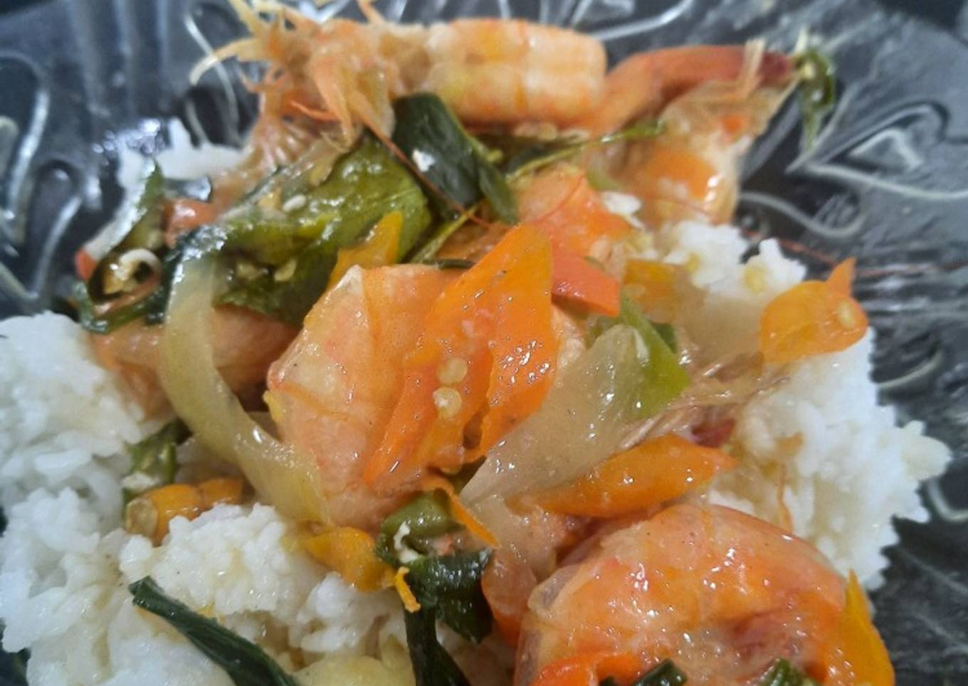 Udang tumis simpel
