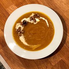 A picture of Crema de Calabaza {Vegan}.