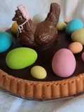Crostata morbida con ganache di cioccolato