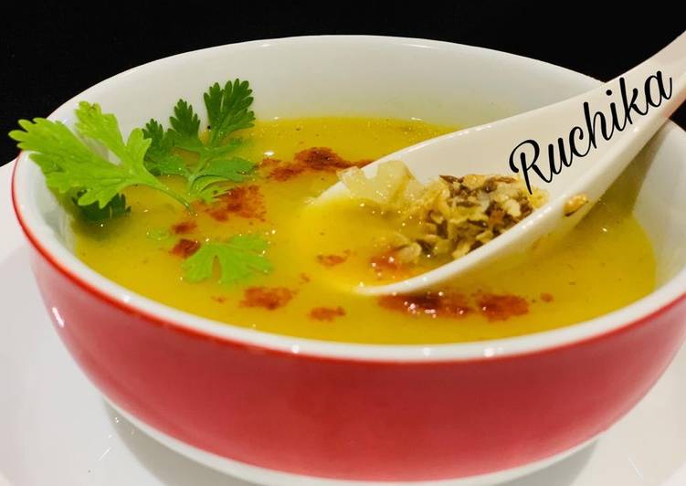 Recipe of Homemade Burnt Garlic Dal Shorba