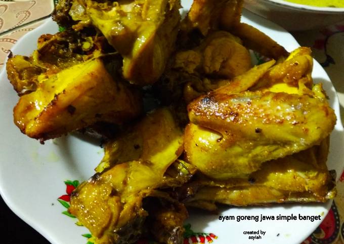 Ayam goreng jawa simple banget