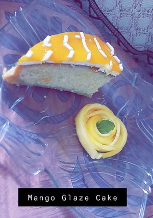 A picture of #Mango_Glaze_Cake.