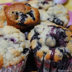 A picture of My blueberry muffins.