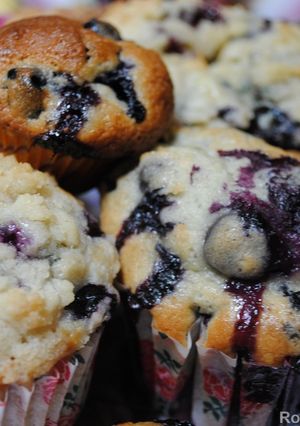 A picture of My blueberry muffins.